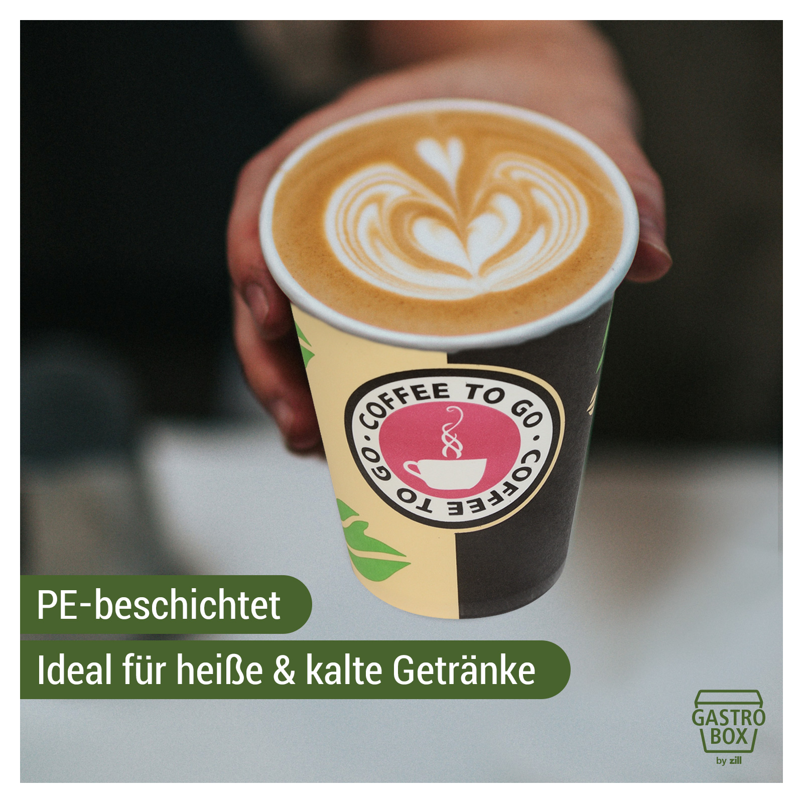 Coffee to go Becher Vol. 300ml, VE 100 Stck Bild 2