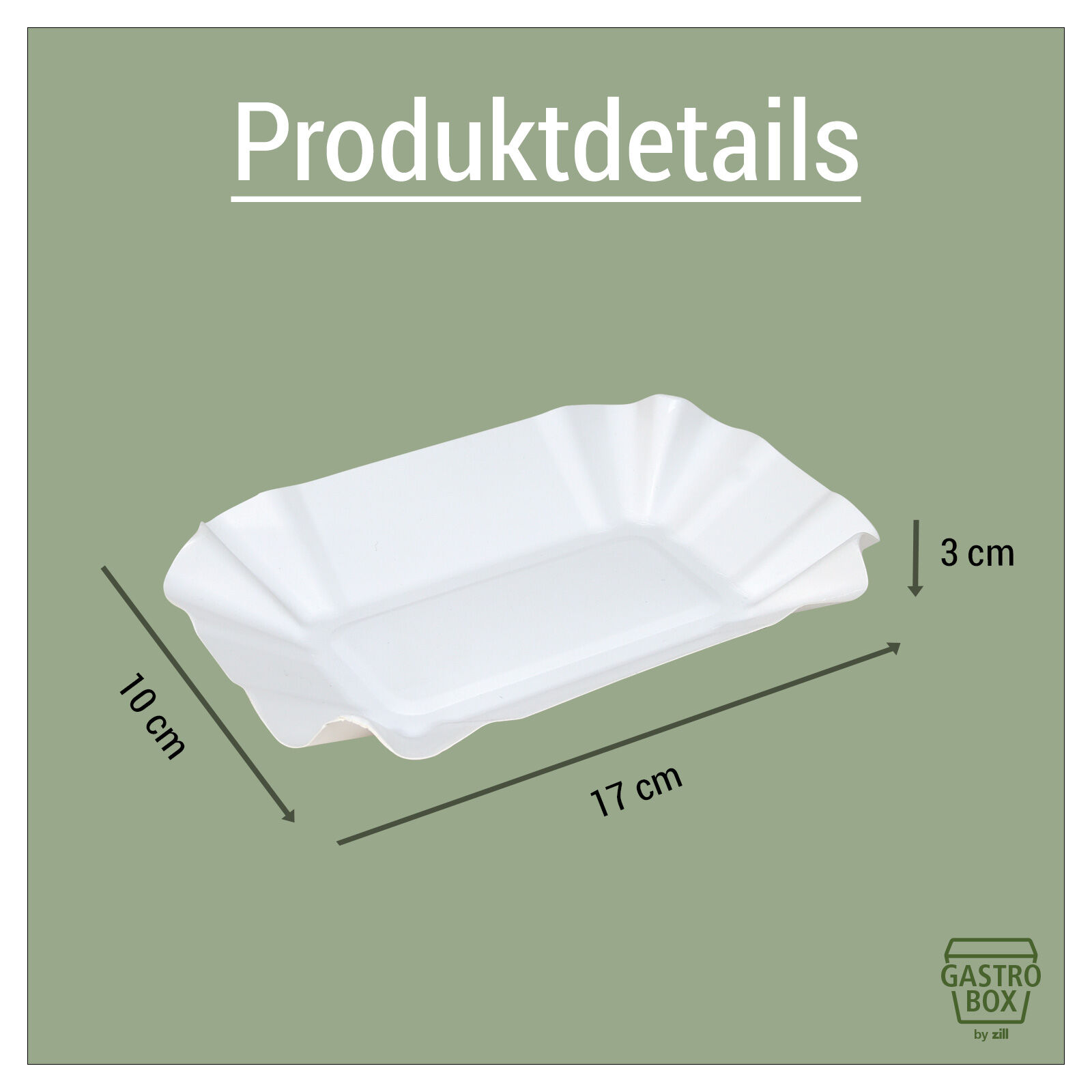 Pappschale 10x17x3cm, 250St. Bild 2