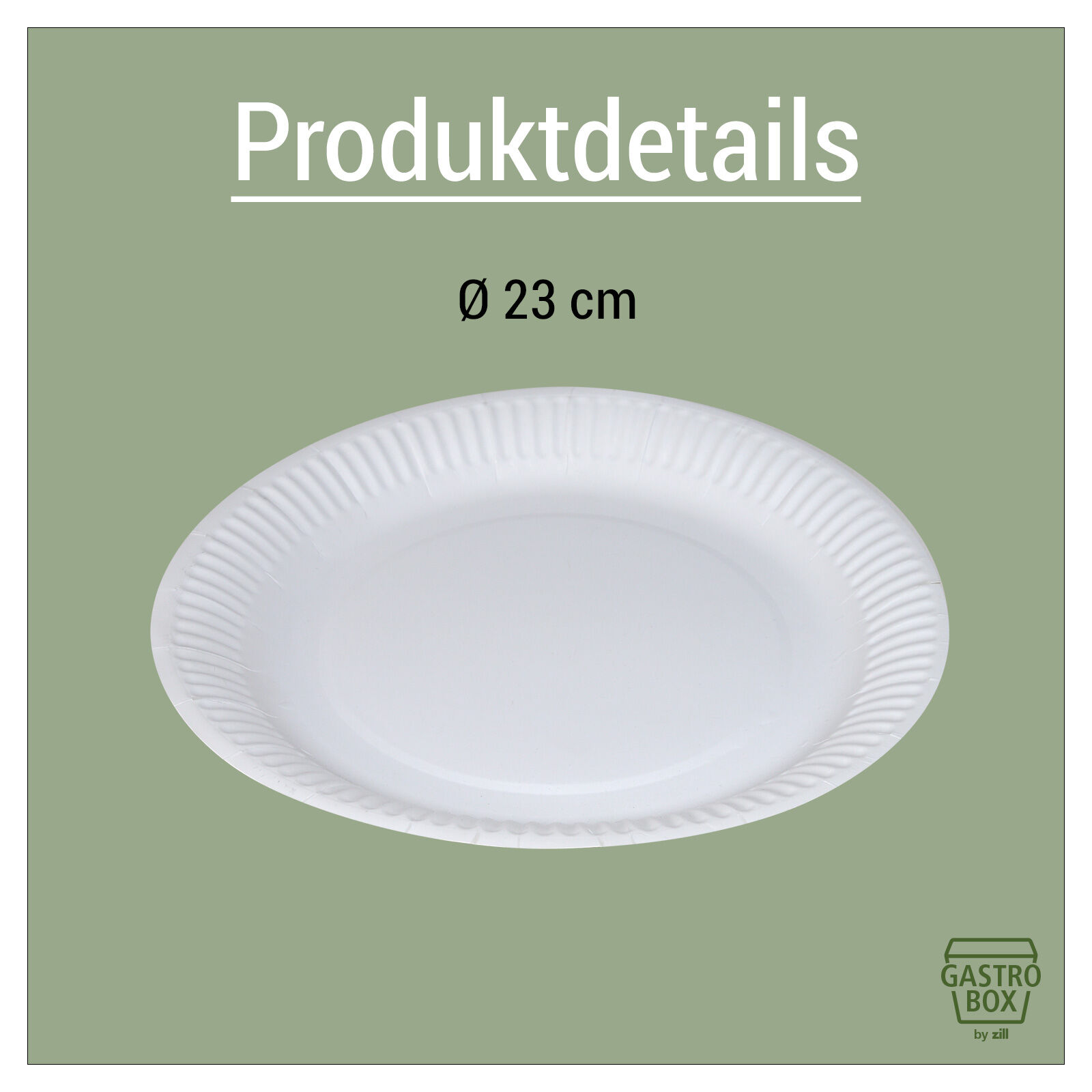 Pappteller  23cm, 100St. Bild 2