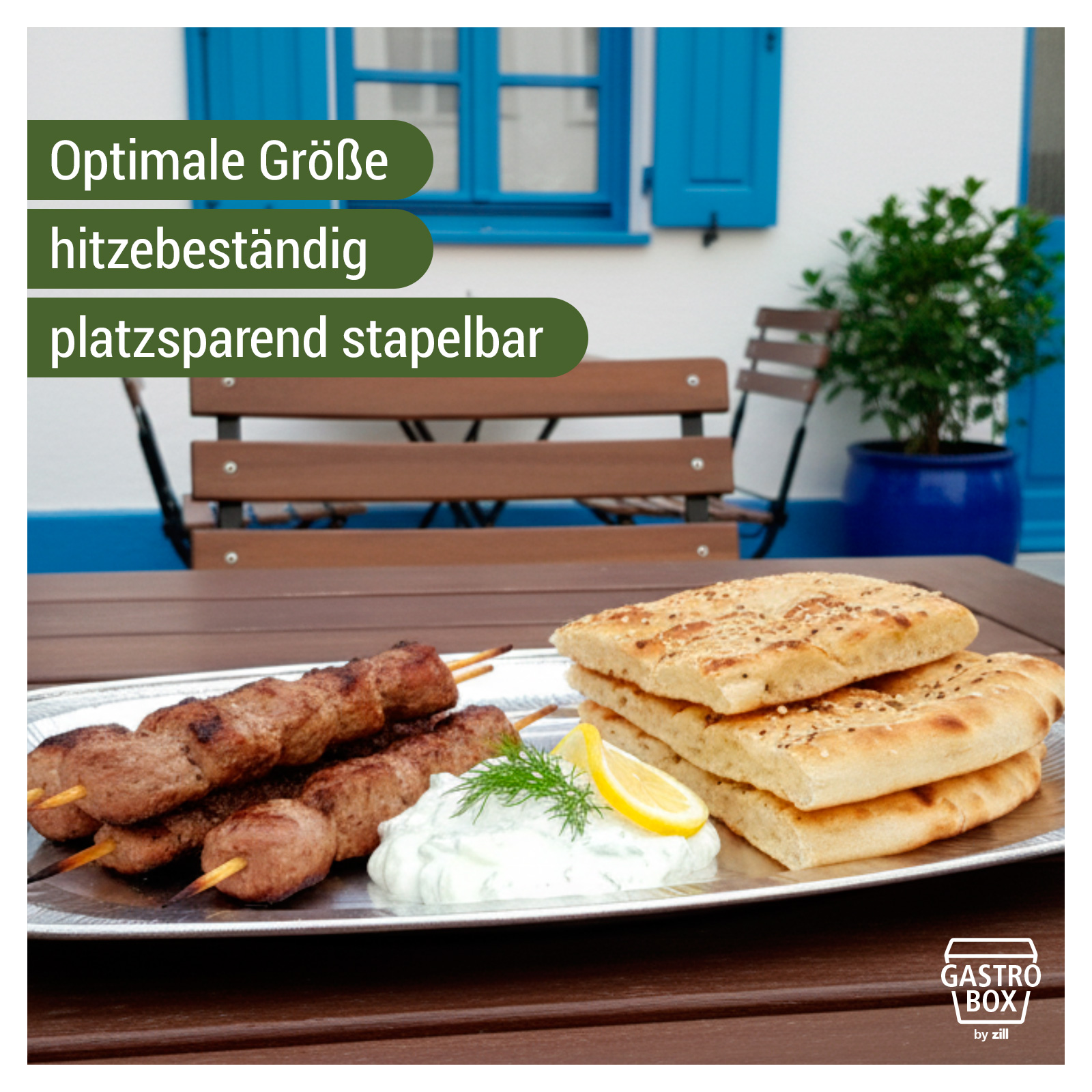 Alu-Partyplatte D43x29 oval, 10St. Bild 3