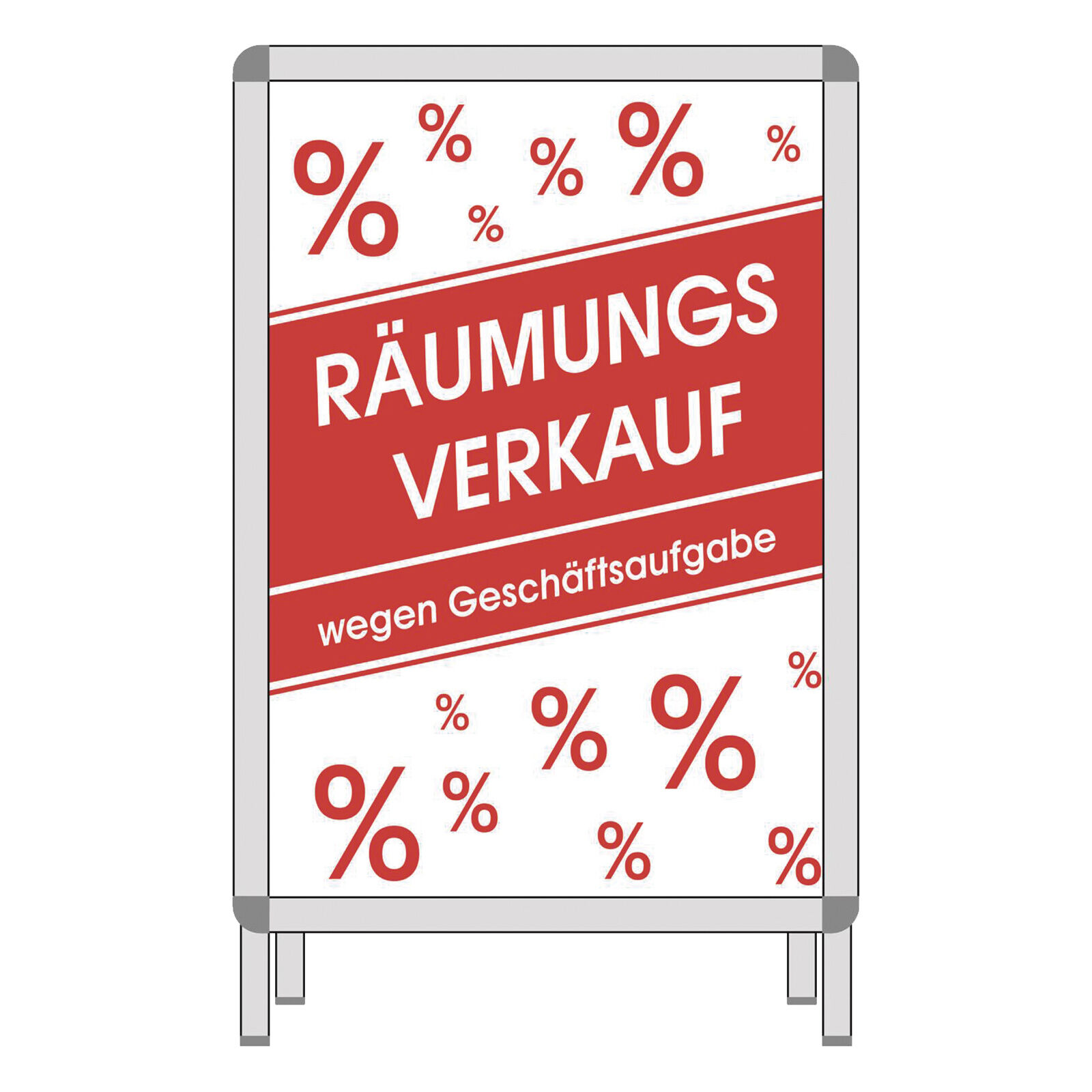 Plakat %%% Räumungsverkauf wegen Geschäftsaufgabe %%% DIN A1 - Plakate DIN Format Räumungsverkauf & Plakate & Verkaufsförderung