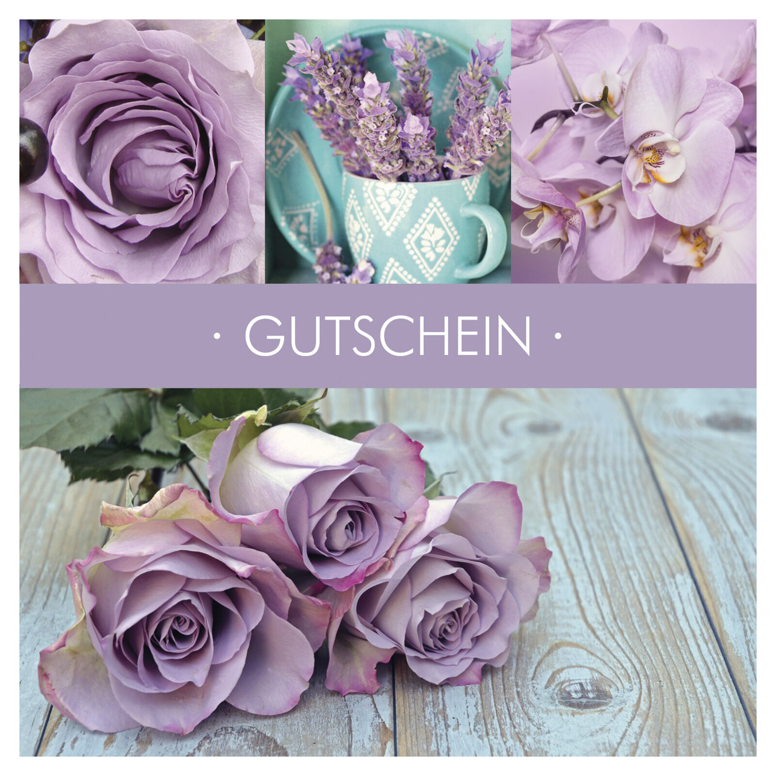 12 Gutscheinfaltkarten Any Time Blumen 10358