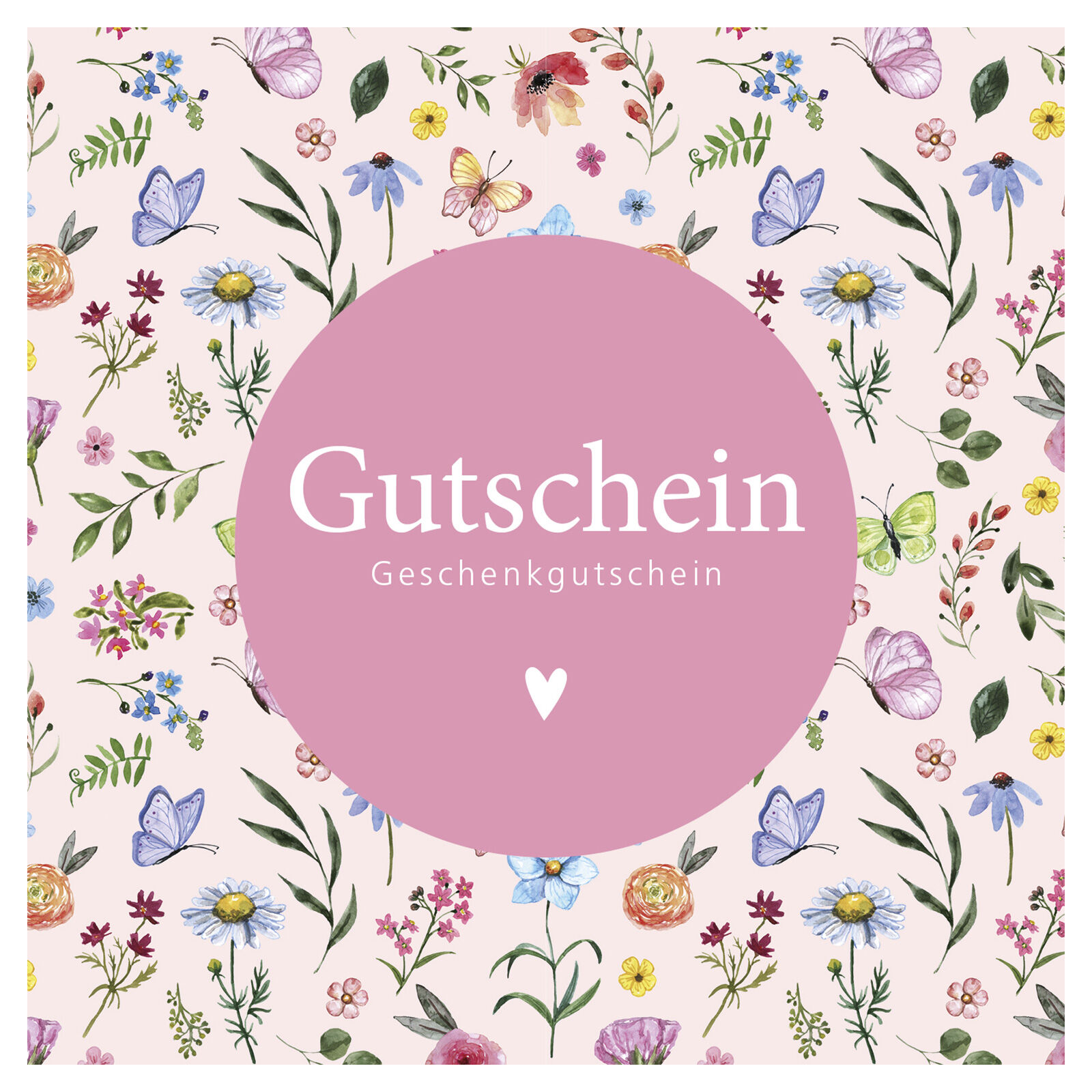 12 Gutscheinfaltkarten Any Time Blumen 10557