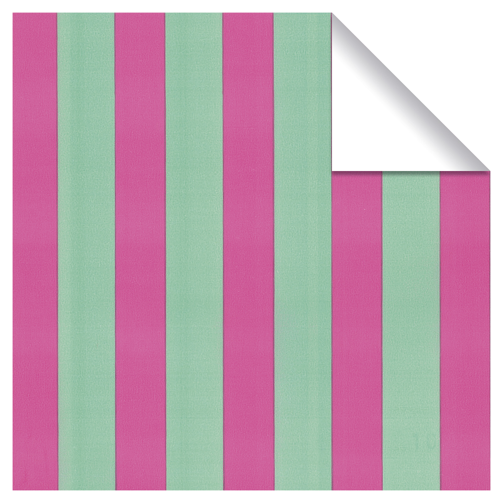 Geschenkpapier Linea weissgrn-rosa, 50 cm:100 m Bild 2