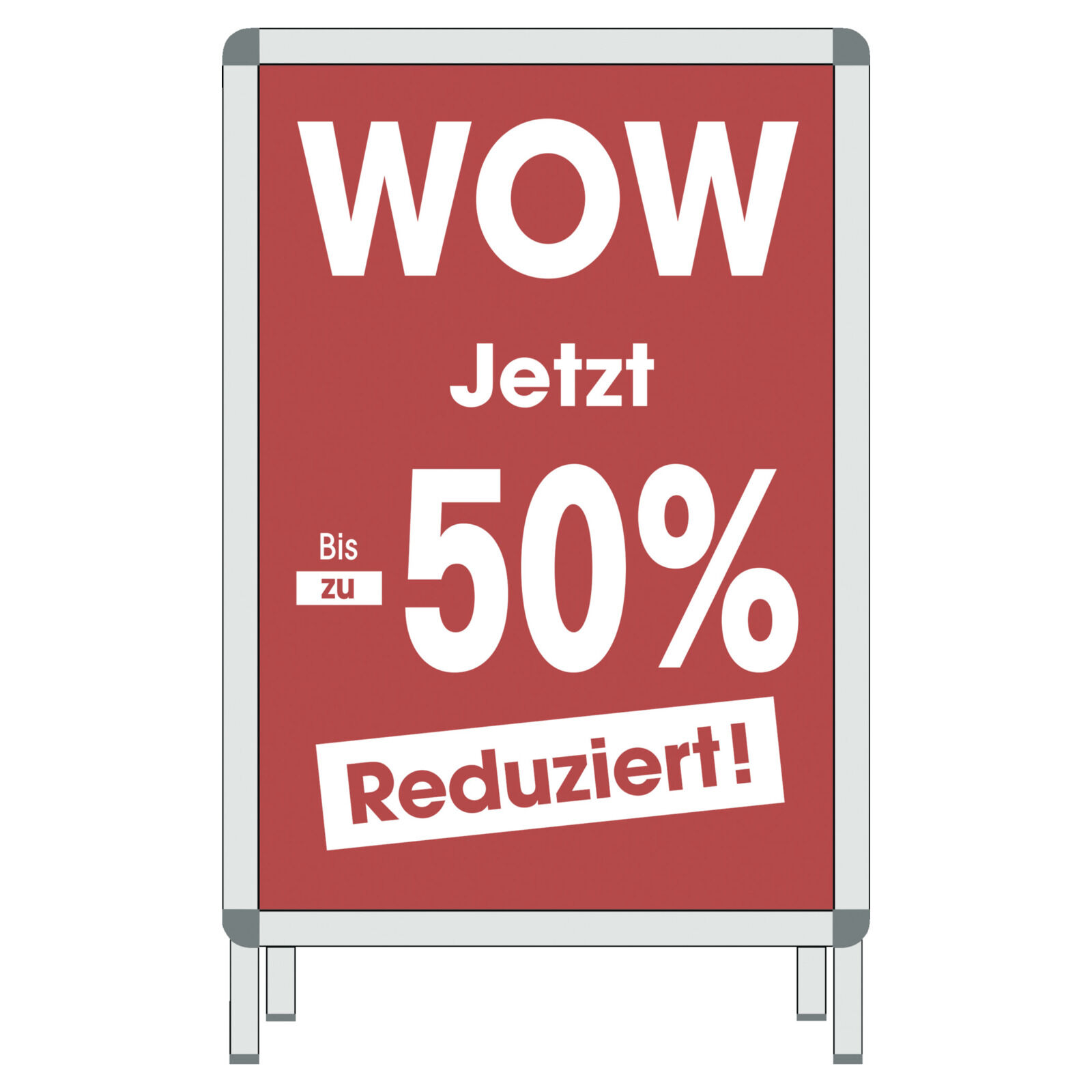 Plakat WOW Jetzt -50 % DIN A1 Bild 2