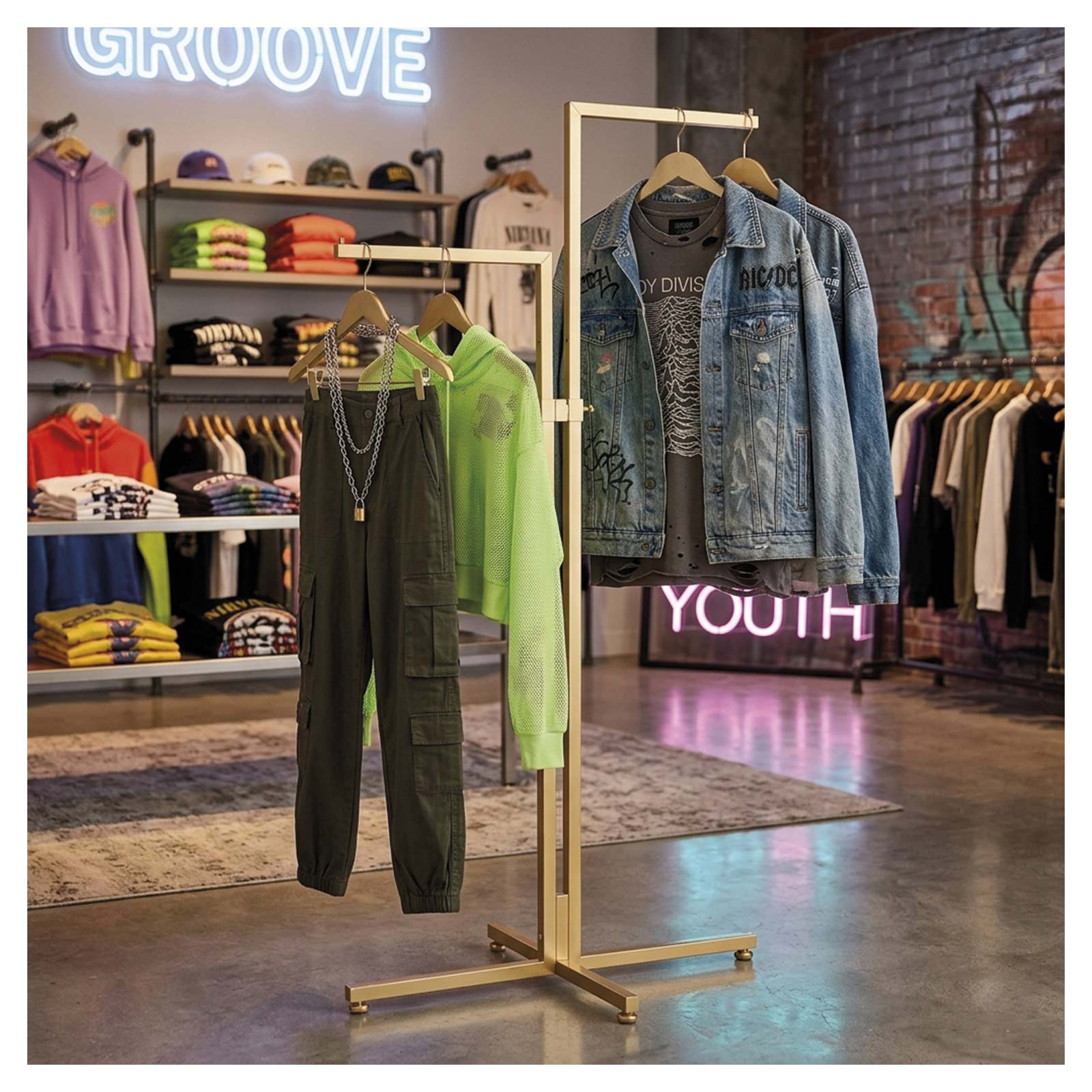 Abh�ngest�nder Steel Gold, 2 Arme Bild 2