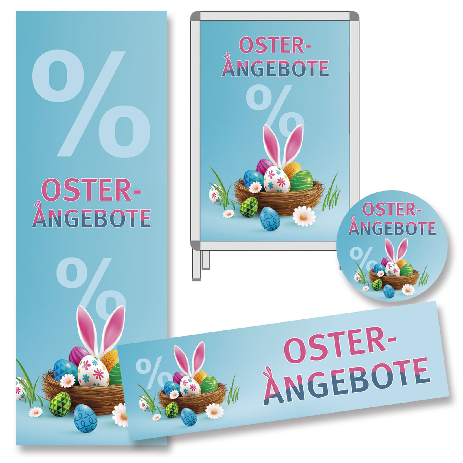 Deko-Sortiment Oster-Angebote %