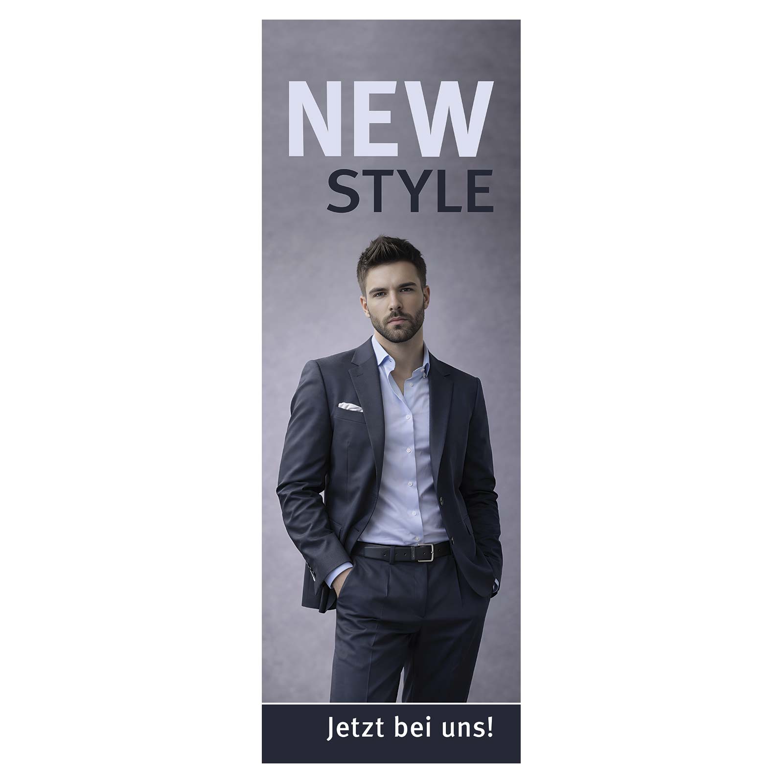 Langbahn New Style Herrenmode, 48x138 cm