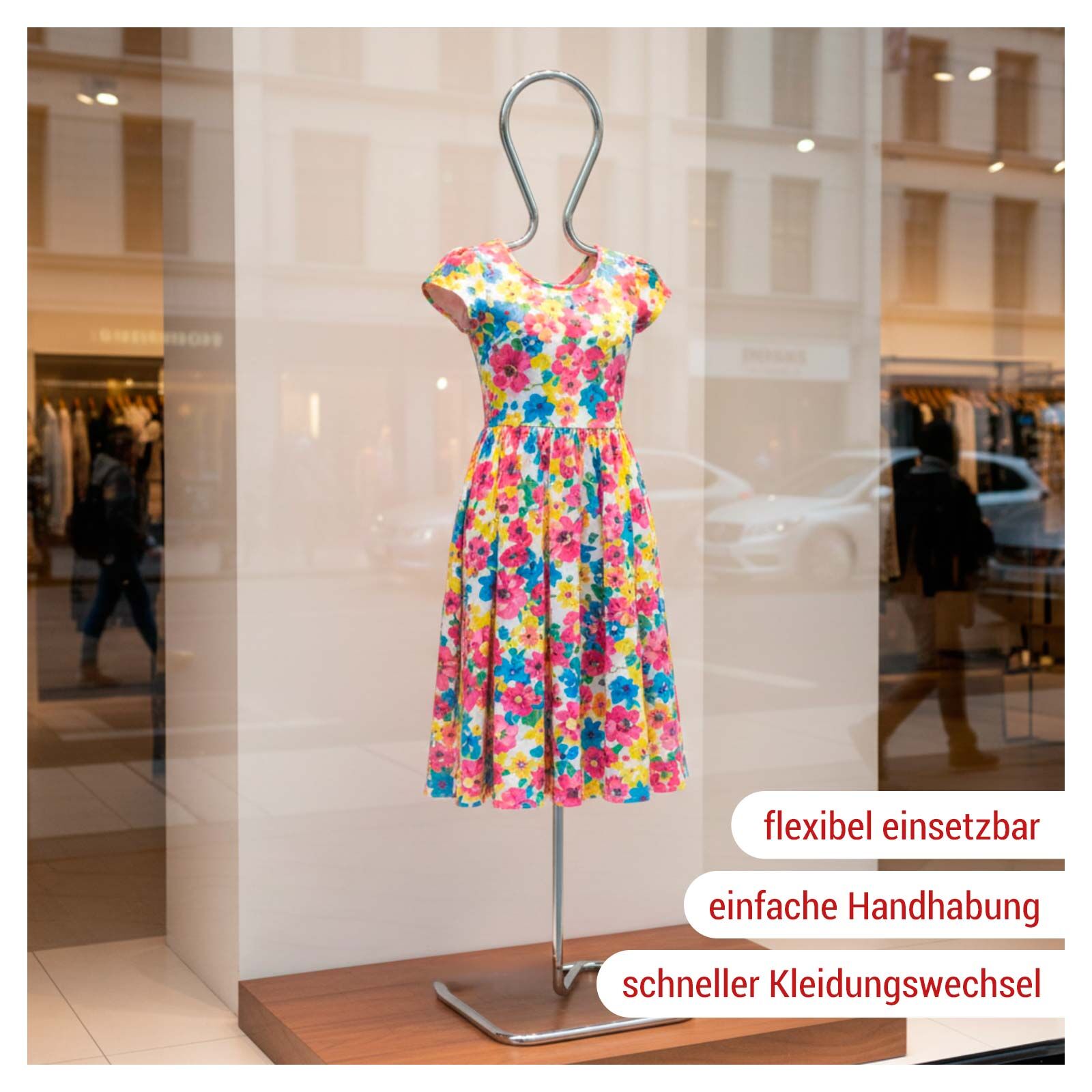 Rohrfiguren, verchromt Bild 2