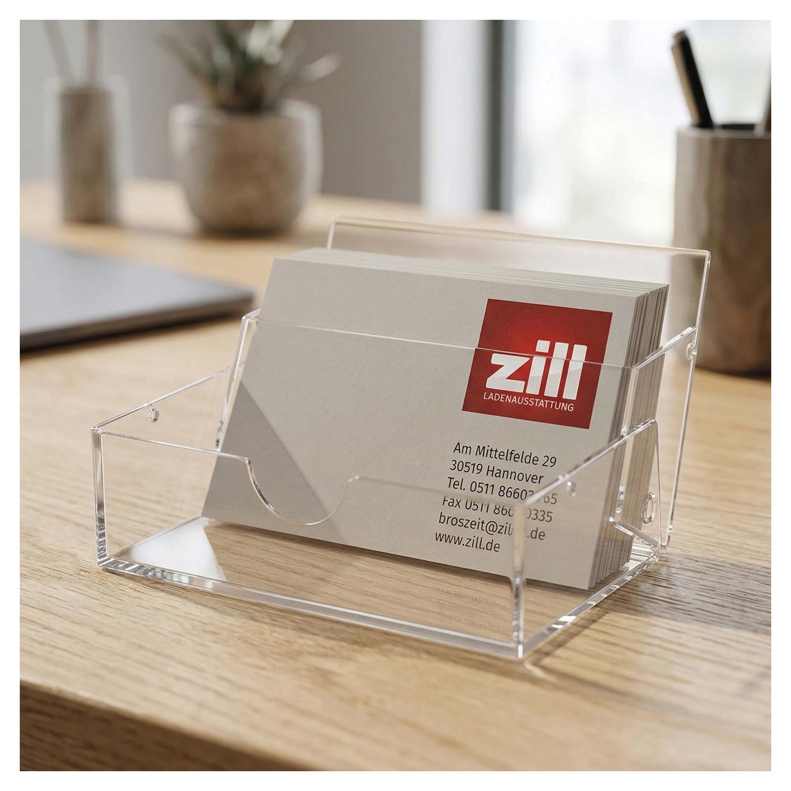 Visitenkarten-Box Glasklar