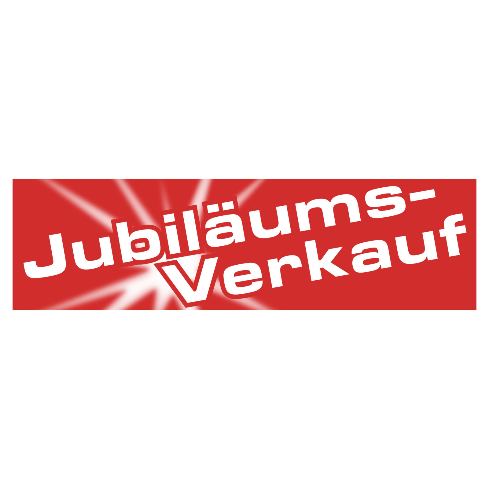 Papierplakat Stern Jubilums-Verkauf