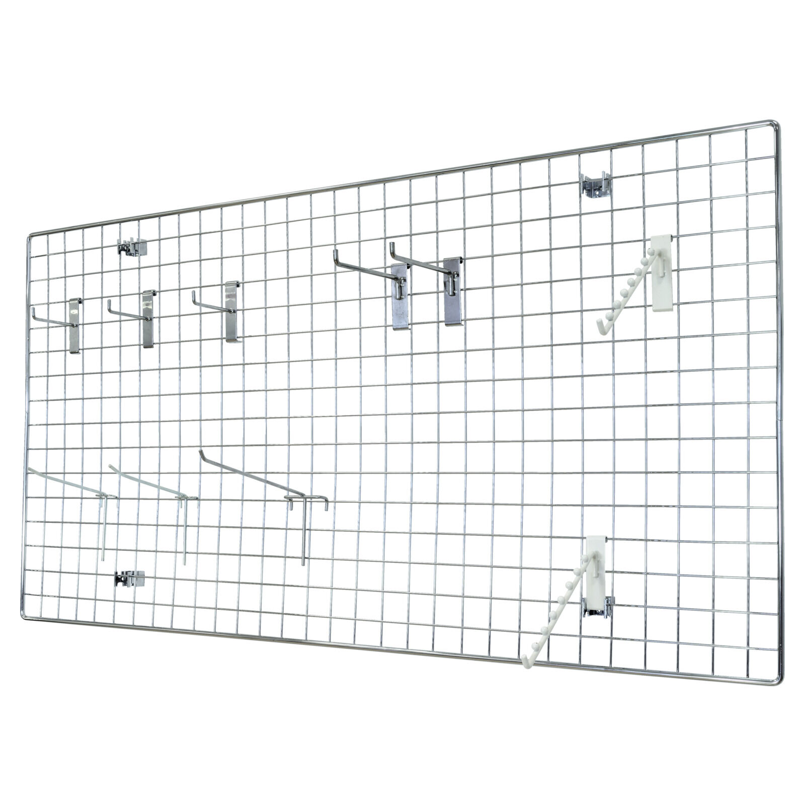 Ladenbaugitter Premium, verchromt Bild 2