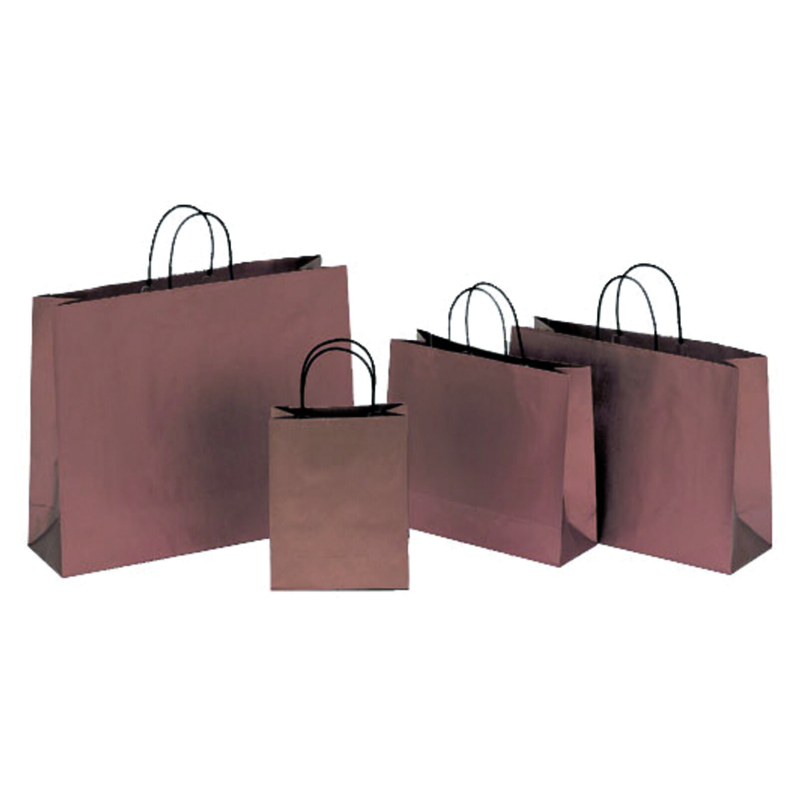 Papiertragetasche Milano Bronzo mit Textilkordel Bild 2