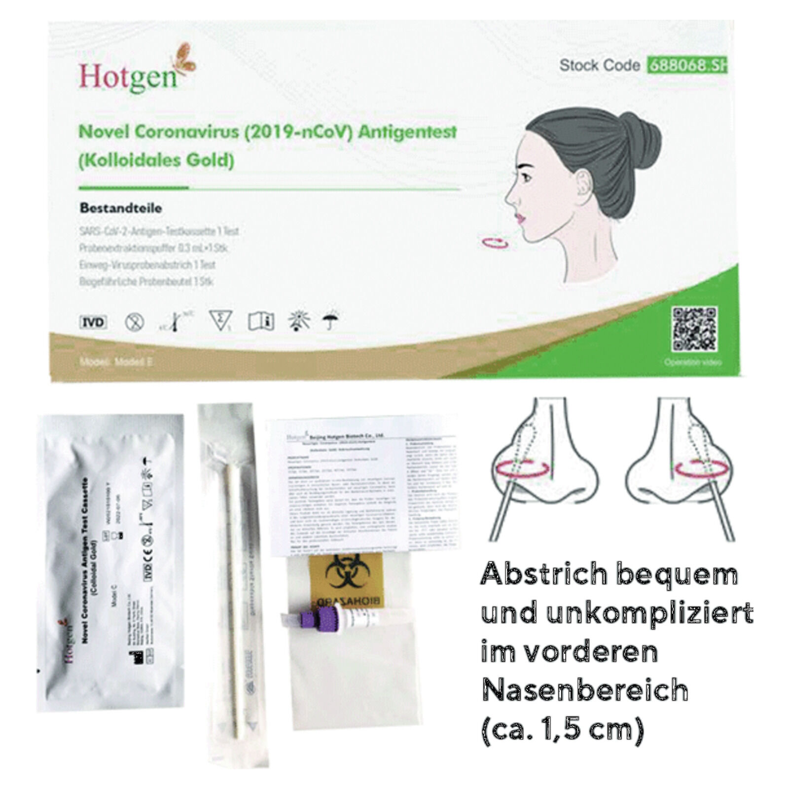 Hotgen Novel Coronavirus Schnelltest 2019 Ncov Antigentest Covid 19 Schnelltests Hygiene Schutz Corona Ladenbedarf