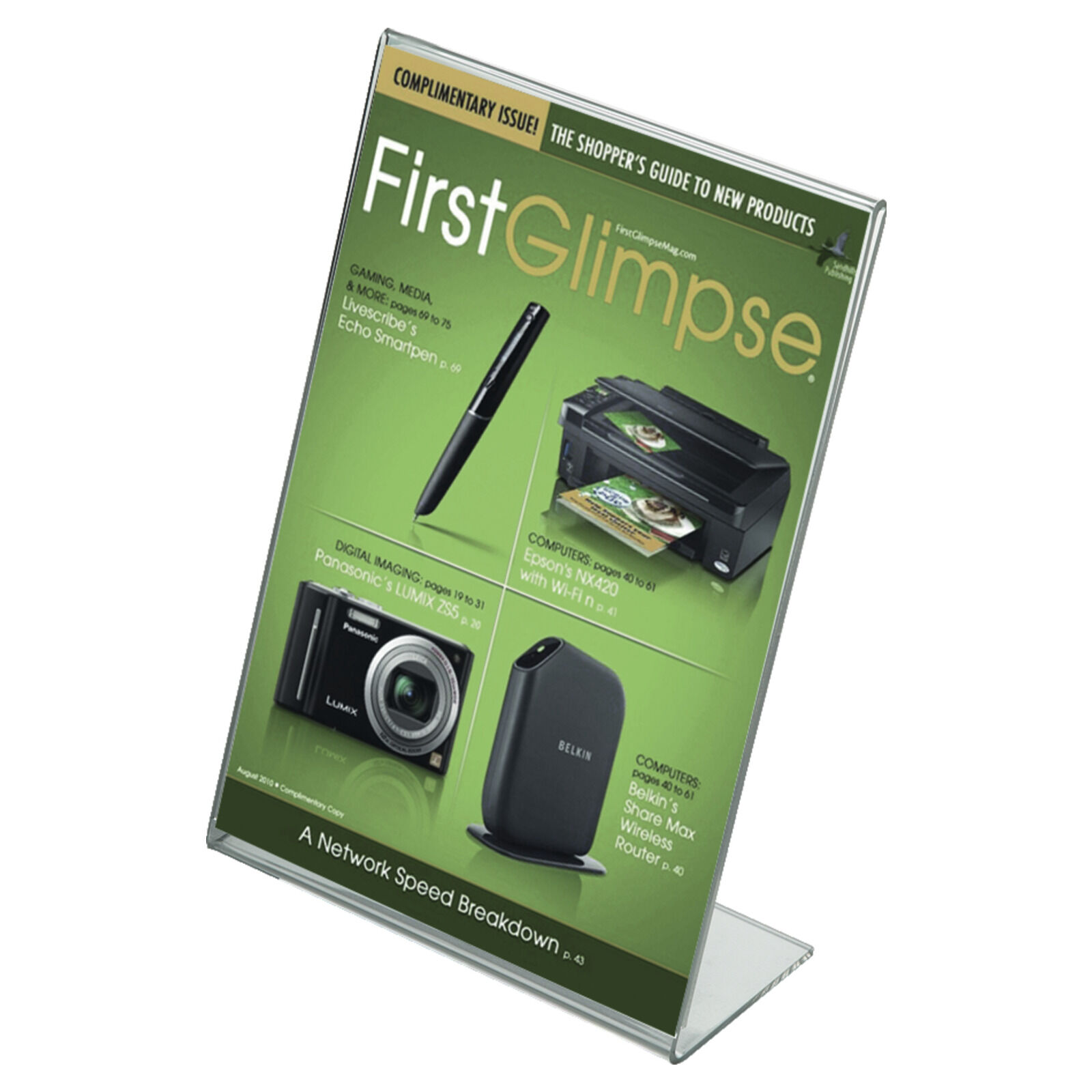 Acrylglas-St�nder DIN A4, Hochformat