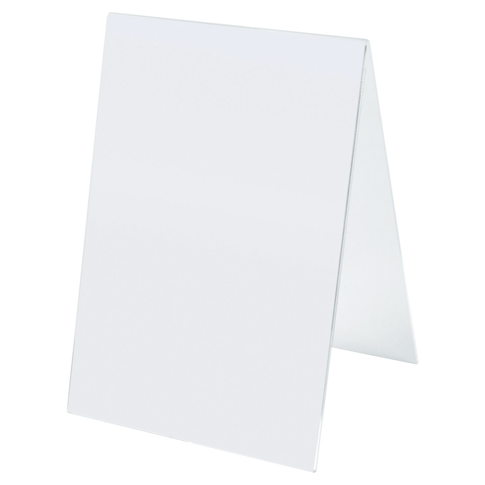 Acrylglas-Dachaufsteller in DIN-Hochformaten