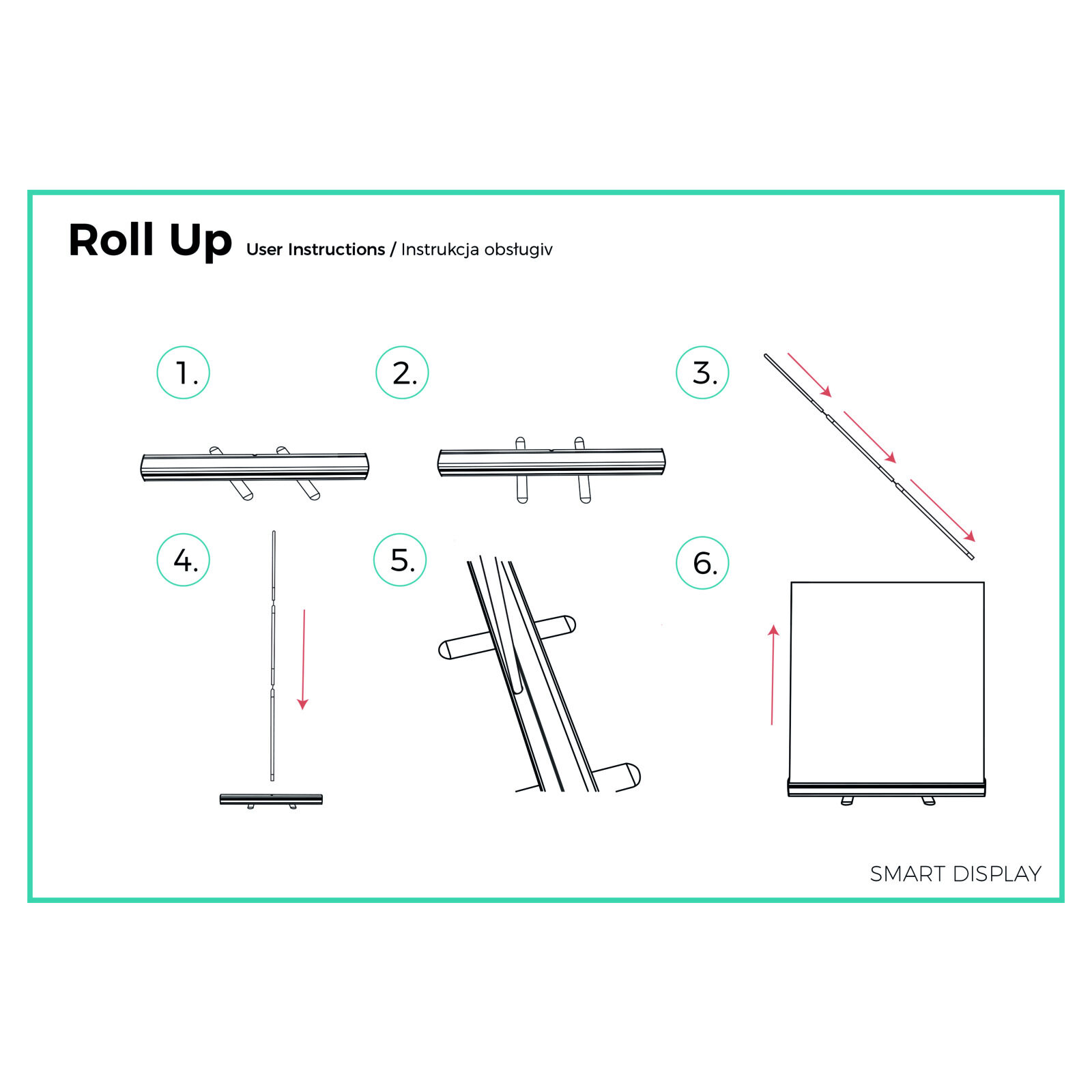 Mobiler Spuckschutz Roll-Up Premium Bild 4