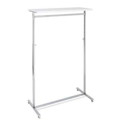 Konfektionsst�nder Steel 100 cm, verchromt mit Fachboden
