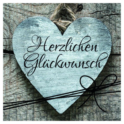 500 Schmucketiketten Herzlichen Glckwunsch, 35x35