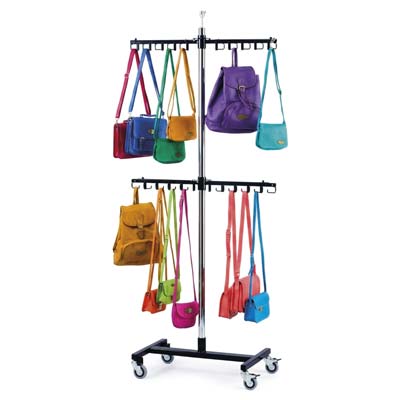 Taschenst�nder Linear mit 2 Warentr�gern