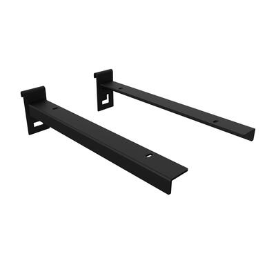 Fachbodentrger fr Glasregal, schwarz matt, 30 cm