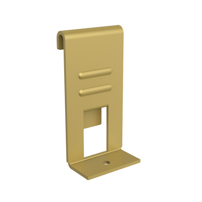 Fachbodentrger fr Holz- und Glasbden, gold, 3,8x2,5x2,7cm