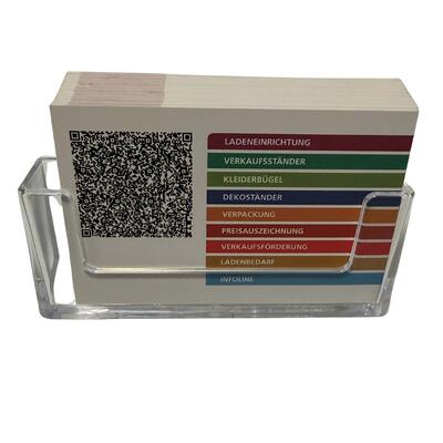 Wandvisitenkartenhalter einfach 93x18 mm