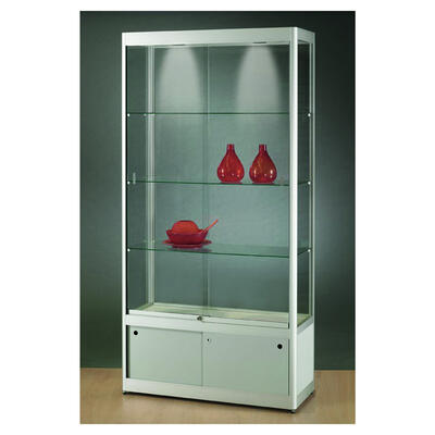 Glasvitrine Protection 100 cm mit Schrank, abschliebar