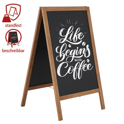 Holz Kundenstopper Economy Outdoor