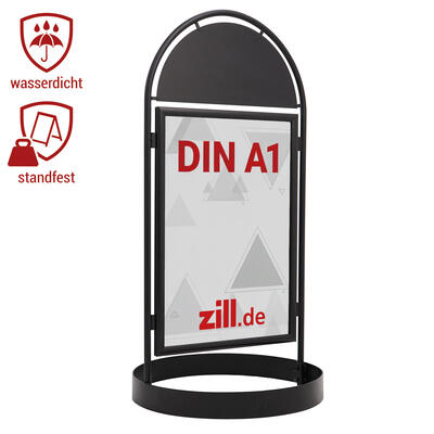 Kundenstopper City Sign DIN A1 schwarz
