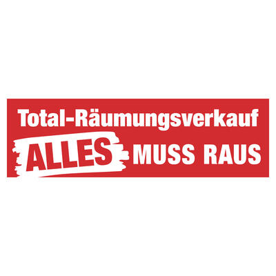 Aufkleber Total Rumungsver. A.M.R, 100x30 cm