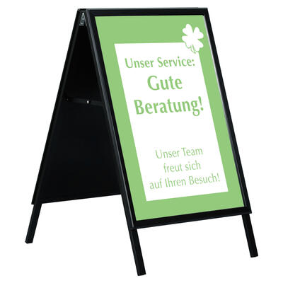 Kundenstopper Outdoor Wasserfest DIN A1 schwarz