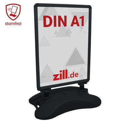 Kundenstopper Zillux Pro DIN A1 schwarz