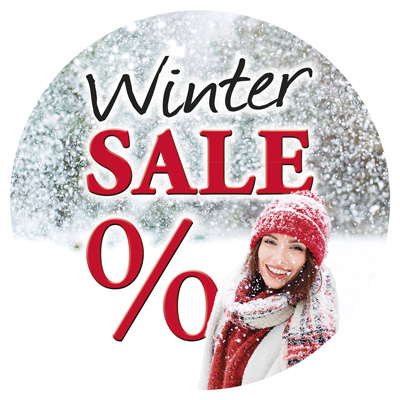 Ankleber Winter Sale %,  32 cm
