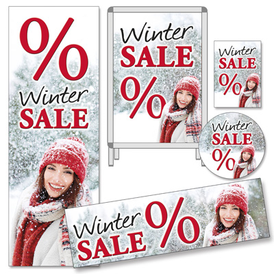Deko-Sortiment Winter SALE %, 5-teilig