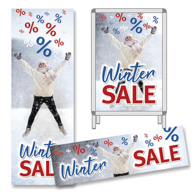 Deko-Sortiment Winter SALE, 3-teilig