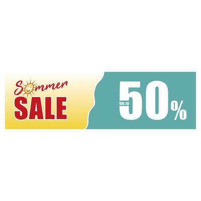 Ankleber Sommer Sale 50%, 100x30 cm