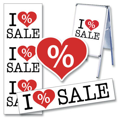 Deko-Sortiment I love SALE