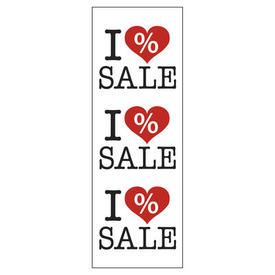 Langbahn I love SALE 48X138 cm