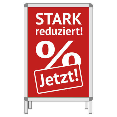 Plakat Jetzt! Stark Reduziert % DIN A1