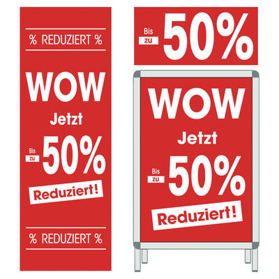 Deko-Sortiment WOW bis zu -50%