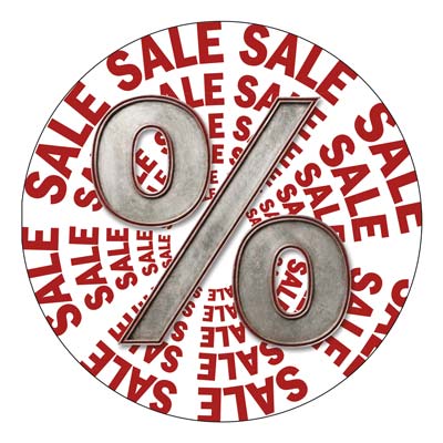 Ankleber SALE Impact, � 32 cm