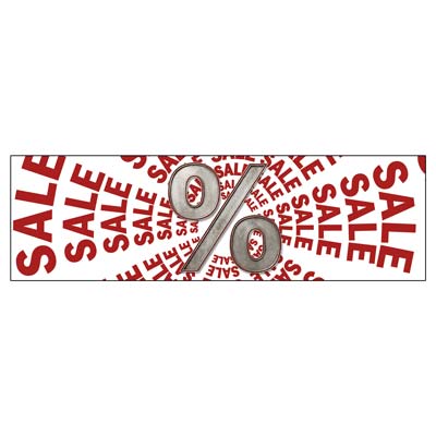 Ankleber Sale Impact, 100x30 cm