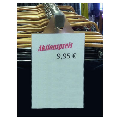 Preisschildhnger fr Kleiderstnder