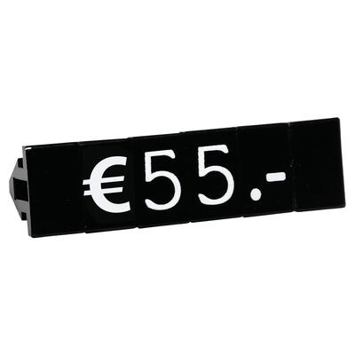 Preisschildkassette Genf 10 mm, Schwarz