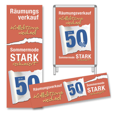 Plakat-Set RV Kollektionswechsel, Sommer