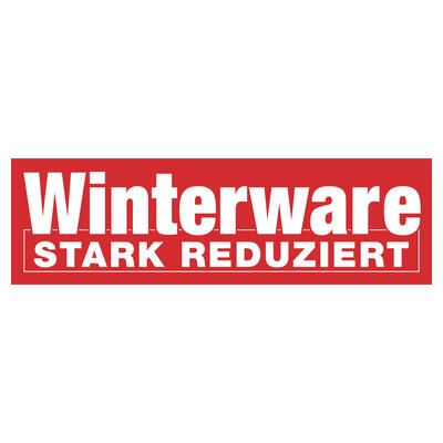 Papierplakat Winterware stark reduziert 100x30 cm