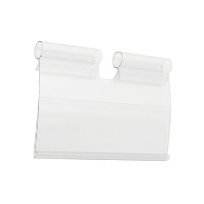 Preishalter fr Blisterhaken, transparent, 7,5x5,2 cm