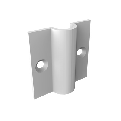 Wandbefestigung, wei matt, 4x0,9x4 cm