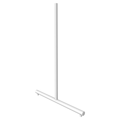T-Stnder fr Ladenbaugitter, wei matt, 835x600x32 mm